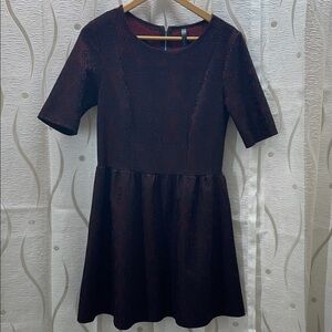 Elegant Burgundy Mini Dress